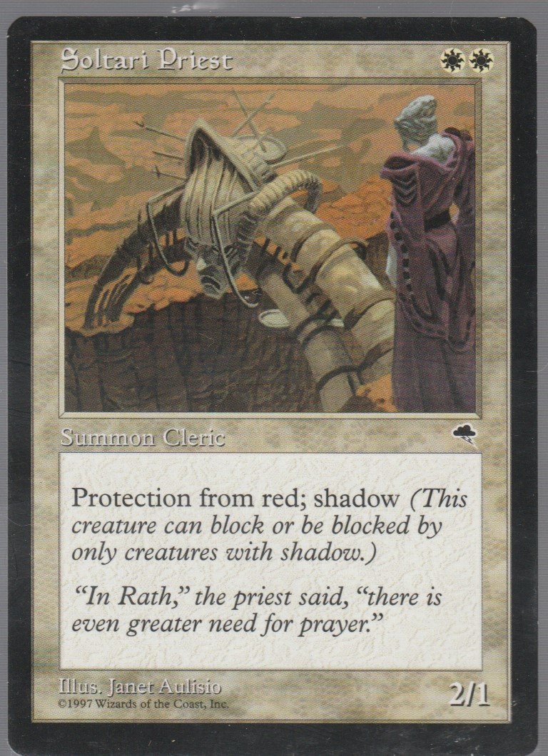 Soltari Priest - VG - Tempest - Magic the Gathering