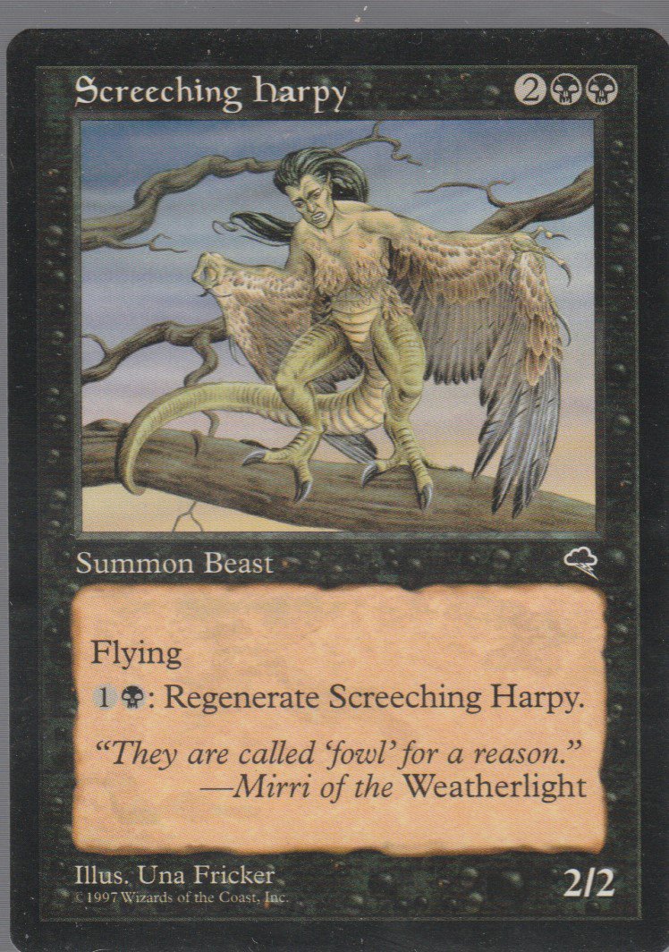 Screeching Harpy - VG - Tempest - Magic the Gathering