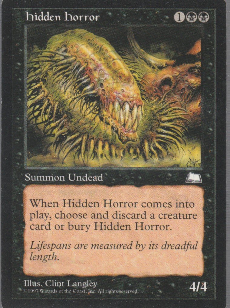 Hidden Horror - VG - Weatherlight - Magic the Gathering