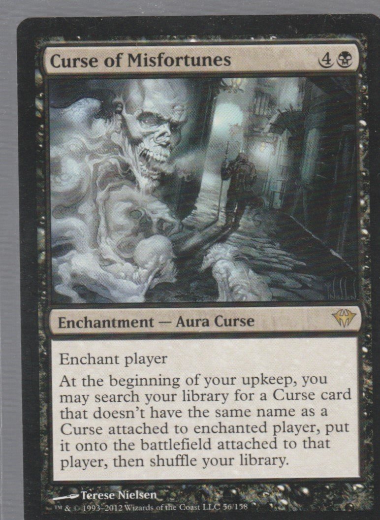 Curse of Misfortunes - NM - Dark Ascension - Magic the Gathering