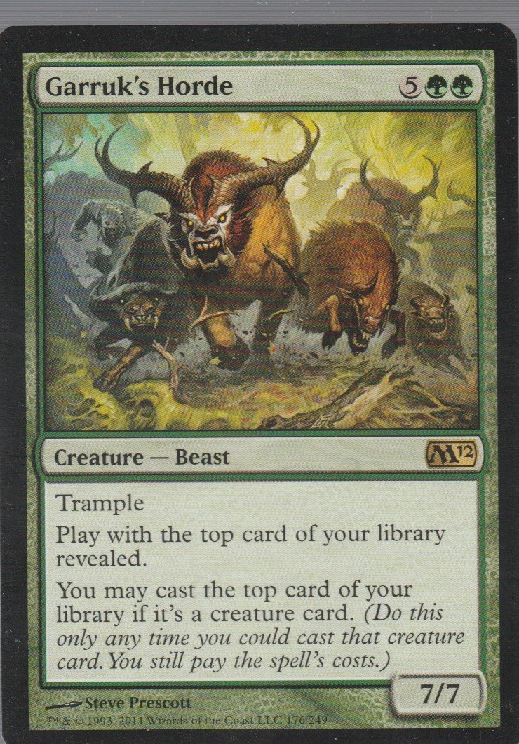 Garruks Horde - NM - Magic 2012 - Magic the Gathering