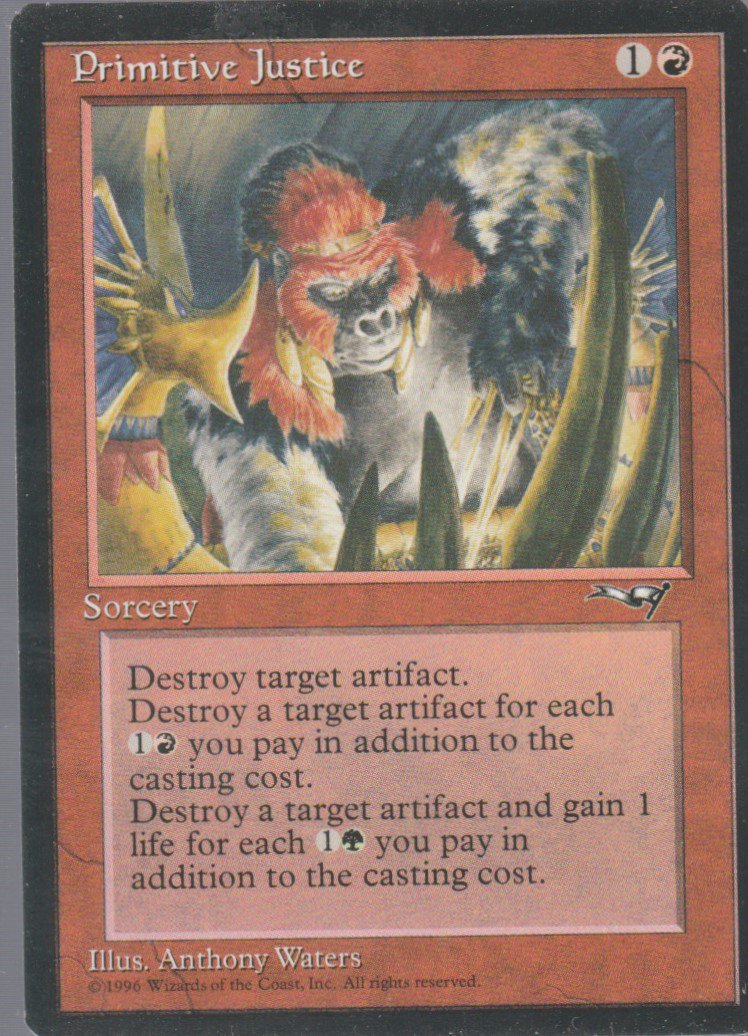 Primitive Justice - VG - Alliances - Magic the Gathering