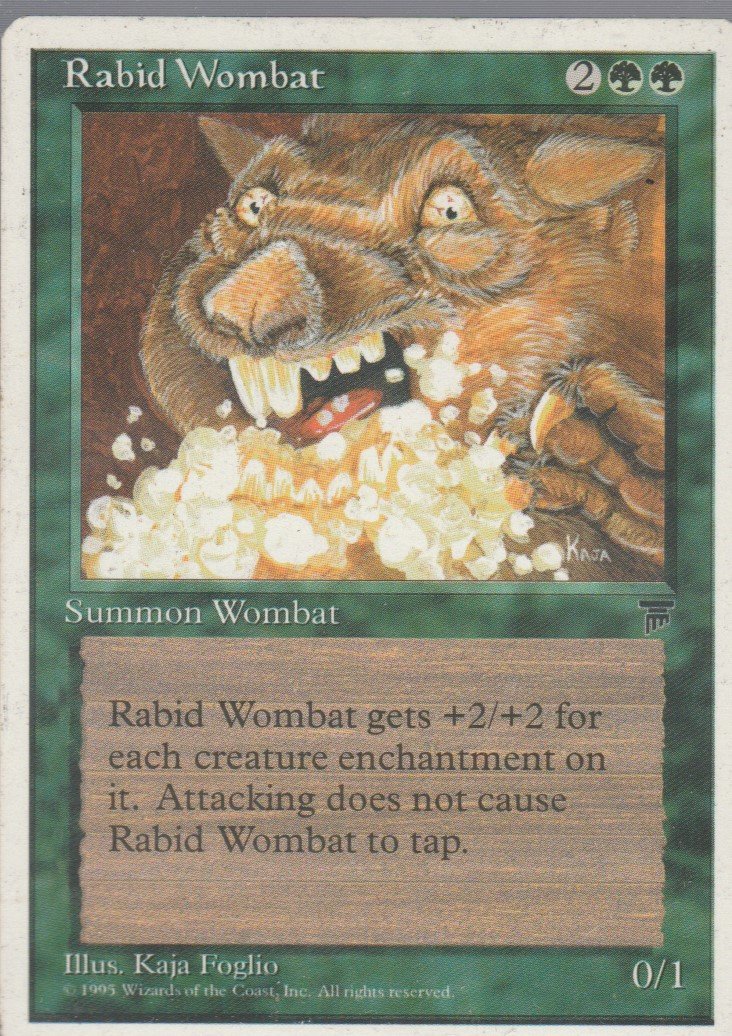 Rabid Wombat - NM - Chronicles - Magic the Gathering