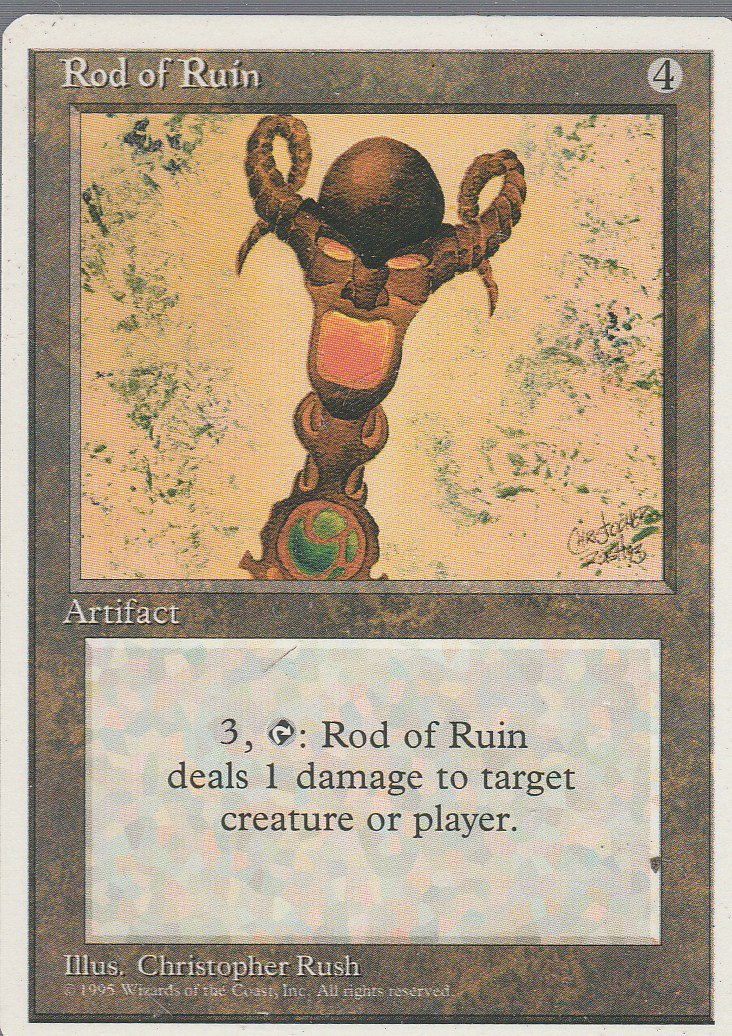 Rod of Ruin - VG - 4th Edition - Magic the Gathering