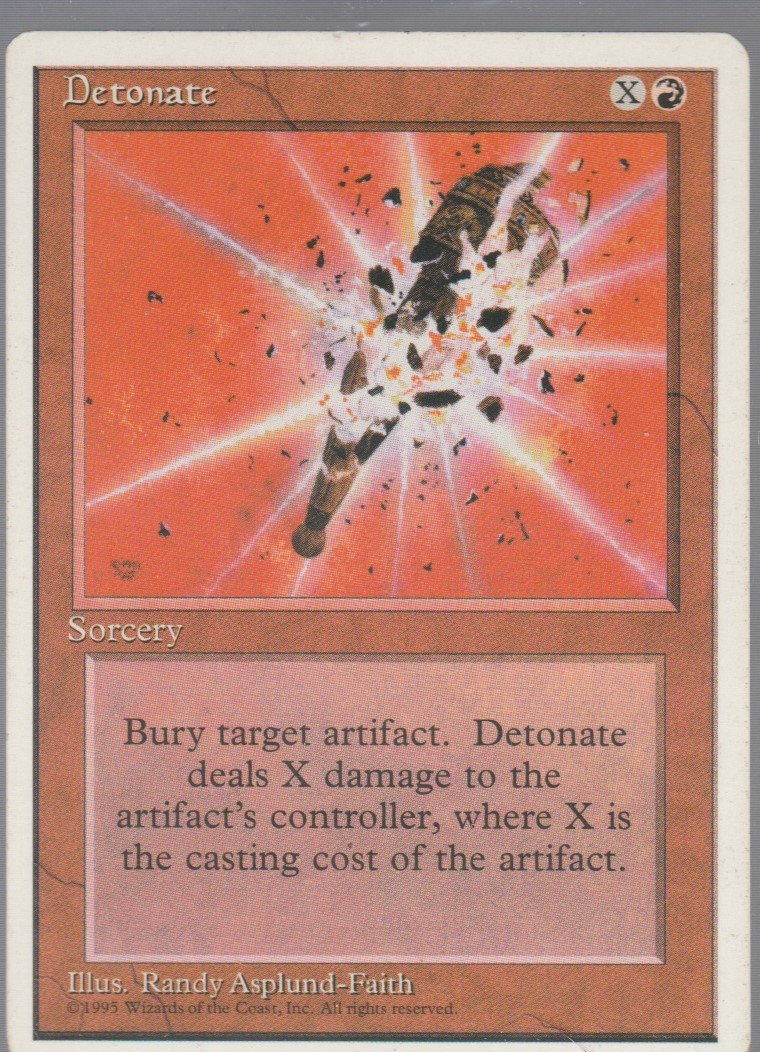 Detonate - VG - 4th Edition - Magic the Gathering