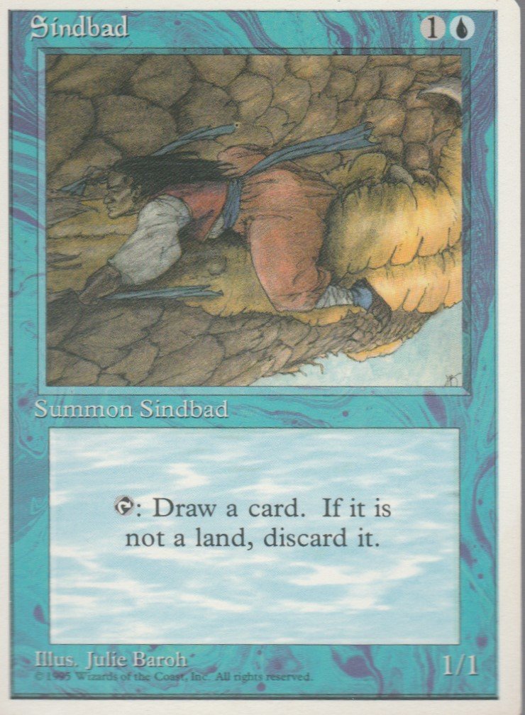 Sindbad - VG - 4th Edition - Magic the Gathering