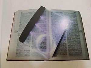 LED Reading Book Light with 3X Partial Magnifier & Dimmer Switch