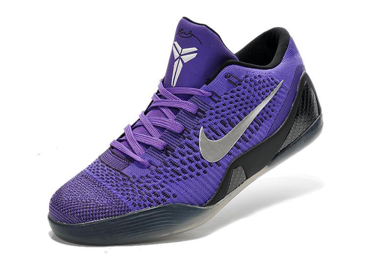 639045 515 Kobe 9 Elite Low Hyper Grape Purple Sliver men basketball shoes