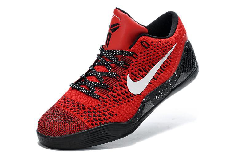 Nike Kobe 9 Elite Low Red White Mens Basketball Shoes Sale