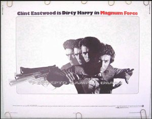 MAGNUM FORCE ~ Orig '73 Half-Sheet Movie Poster ~ CLINT EASTWOOD / HAL