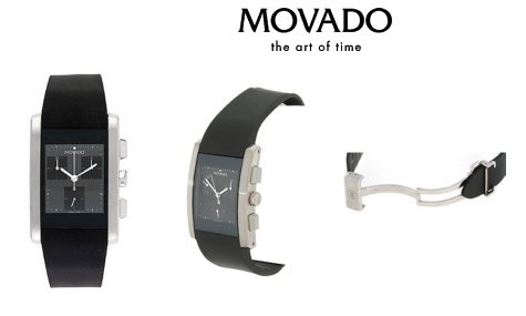 Movado Eliro Men's Chronograph Rubber Strap Watch