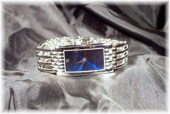 Elipticle Styled Mens Watch - Blue Face