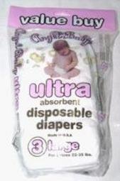 Disposable Diapers 3 pk Large