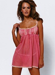 Lace-trim babydoll