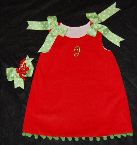 Christmas Monogram Dress