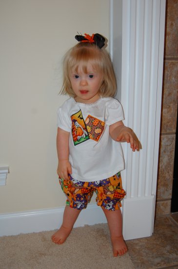 Halloween Shirt and Bloomers Set