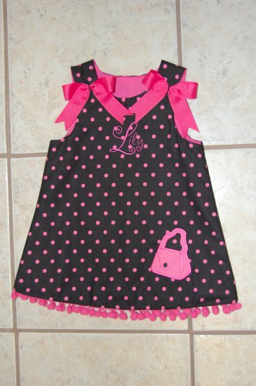Black and Pink purse dress