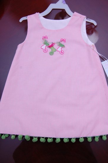 Pink Gingham Stocking Dress