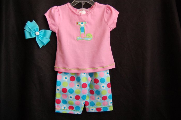 Polka Dot Capri Set