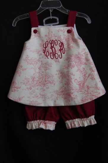 Toile Callie and Bloomer Set