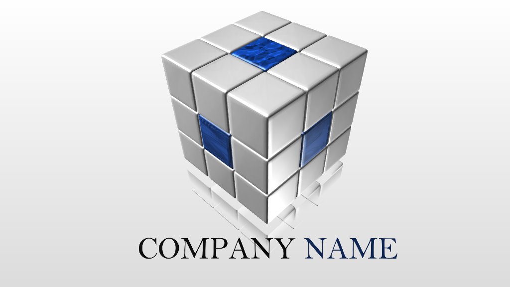 3d Image Based logo and 1 line