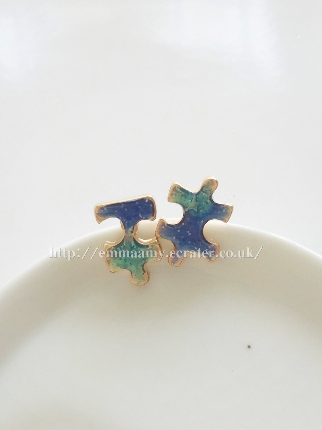 Exquisite Japanese Style Puzzle Star Stud Earrings
