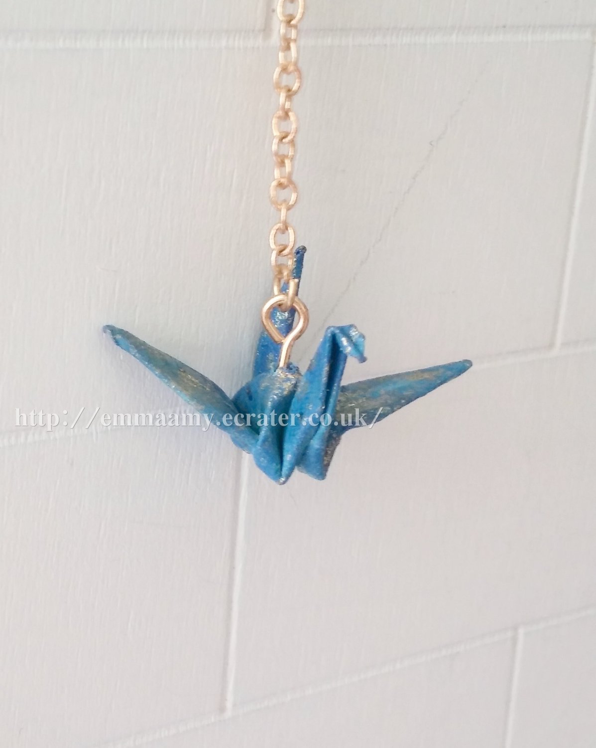 Blue Junior Childike Cute Origami Single Earrings