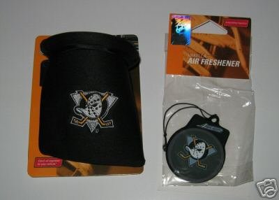 Anaheim Ducks Auto/Car Pouch Organizer & Air Freshener Set