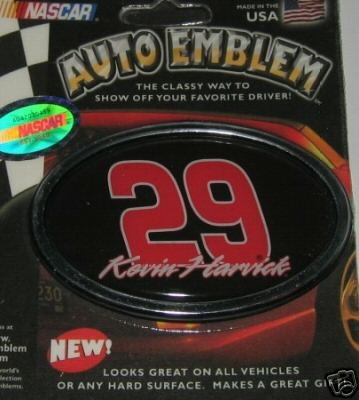 Kevin Harvick NASCAR 3-D Color Chrome Auto Car Emblem Gift