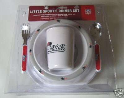 New England Patriots Baby Kids Dinner Set Gift