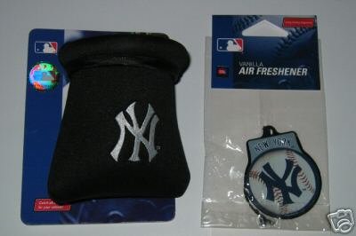 New York Yankees Auto/Car Pouch Organizer & Air Freshener Gift Set