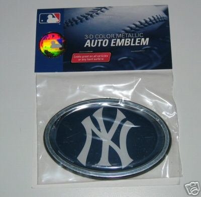 New York Yankees 3-D Color Chrome Auto/Car Emblem Gift