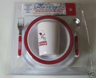 Arizona Cardinals Baby Kids Dinner Set Gift