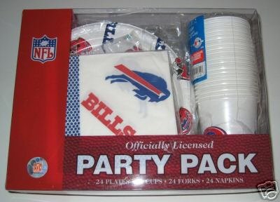 Buffalo Bills 96pc Party Pack Cups Plates Napkins