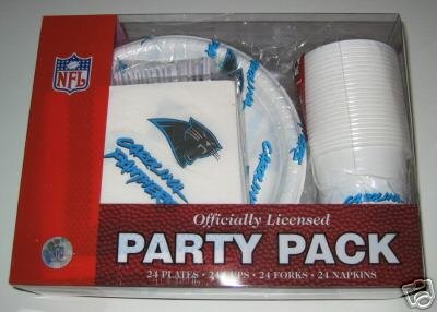 Carolina Panthers 96pc Party Pack Cups Plates Napkins