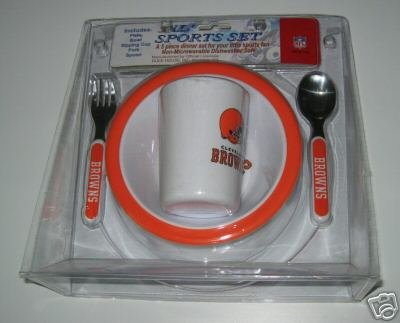 Cleveland Browns Baby Kids Dinner Set Gift