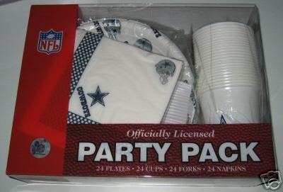 Dallas Cowboys 96pc Party Pack Cups Plates Napkins