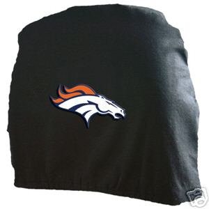 Denver Broncos Auto Car Head Rest Covers Set Gift