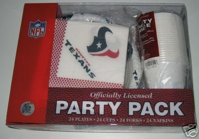Houston Texans 96pc Party Pack Cups Plates Napkins