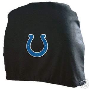 Indianapolis Colts Auto Car Head Rest Covers Set Gift