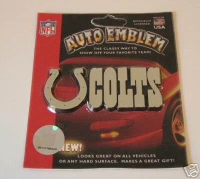 Indianapolis Colts Chrome Auto Car Emblem Logo Gift