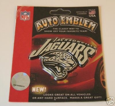 Jacksonville Jaguars Chrome Auto Car Emblem Logo Gift