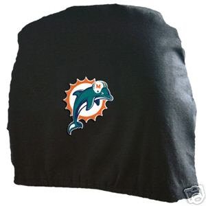 Miami Dolphins Auto Car Head Rest Covers Set Gift