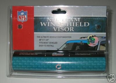 Miami Dolphins NFL Car Winshield Sun Visor Logo Film Gift
