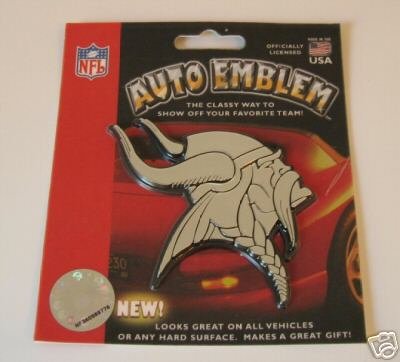 Minnesota Vikings Chrome Auto Car Emblem Logo Gift