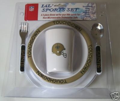 New Orleans Saints Baby Kids Dinner Set Gift