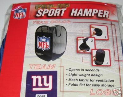 New York Giants Square Clothes Pop Up Hamper Gift