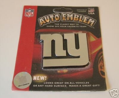 New York Giants Chrome Auto Car Emblem Logo Gift