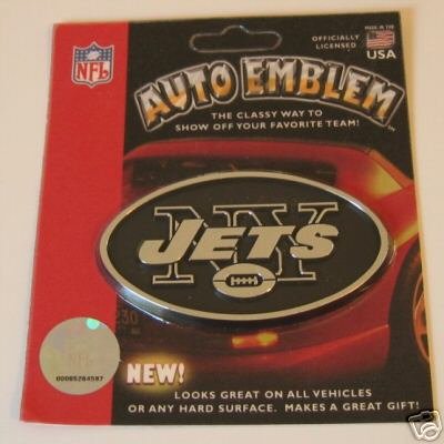 New York Jets Chrome Auto Car Emblem Logo Gift