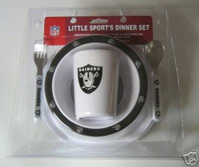Oakland Raiders Baby Kids Dinner Set Gift